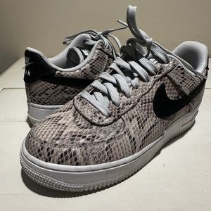 Snakeskin Niké Air Force 1s US size 6